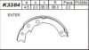 ASIMCO K3384 Brake Shoe Set, parking brake